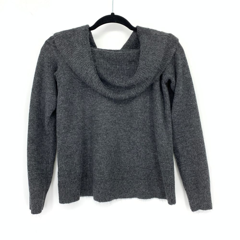 Loft Outlet Pullover Off Shoulder Cowl Neck Sweater Womens Size Small Gray